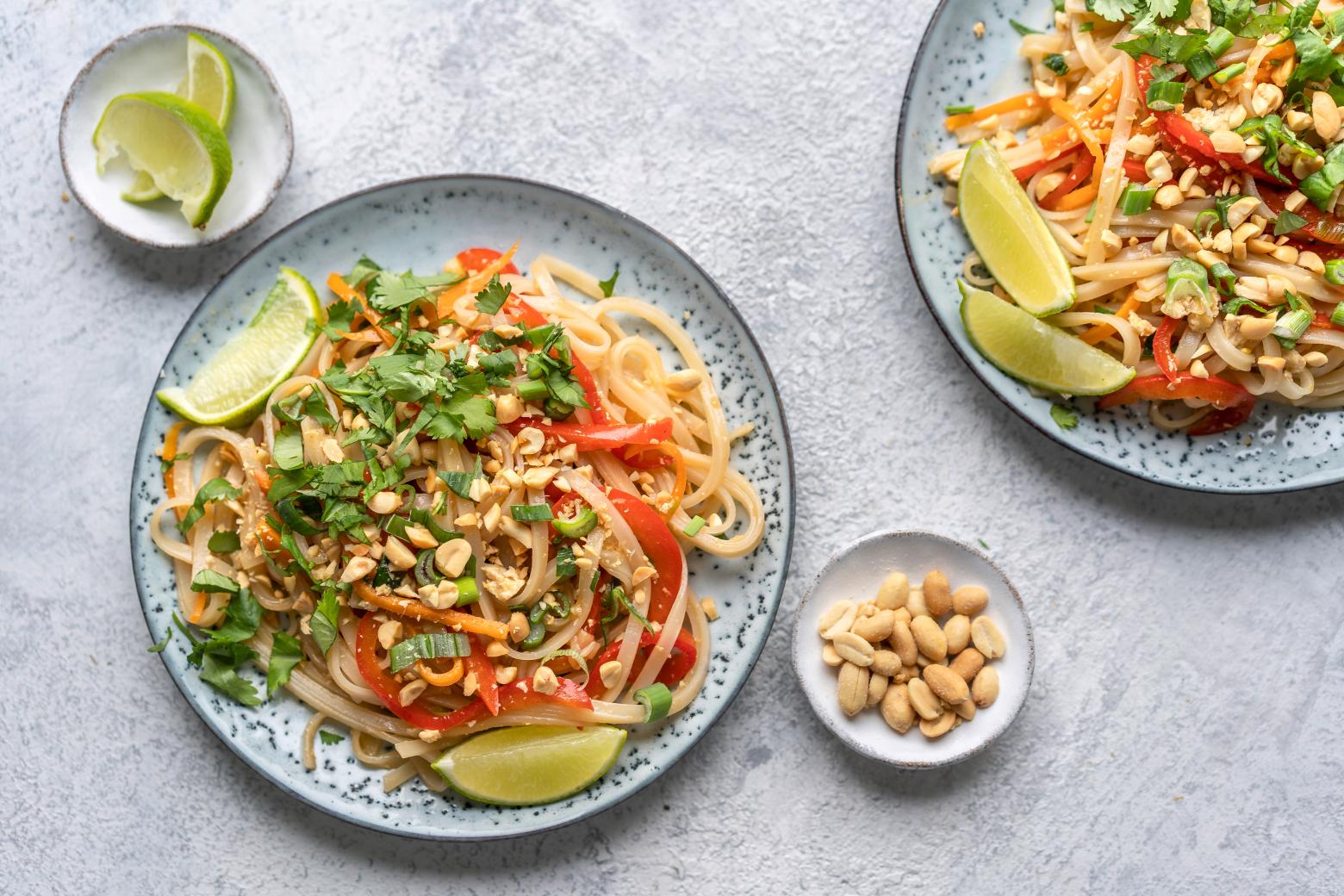 Pad Thaï Vegan aux Cacahuètes