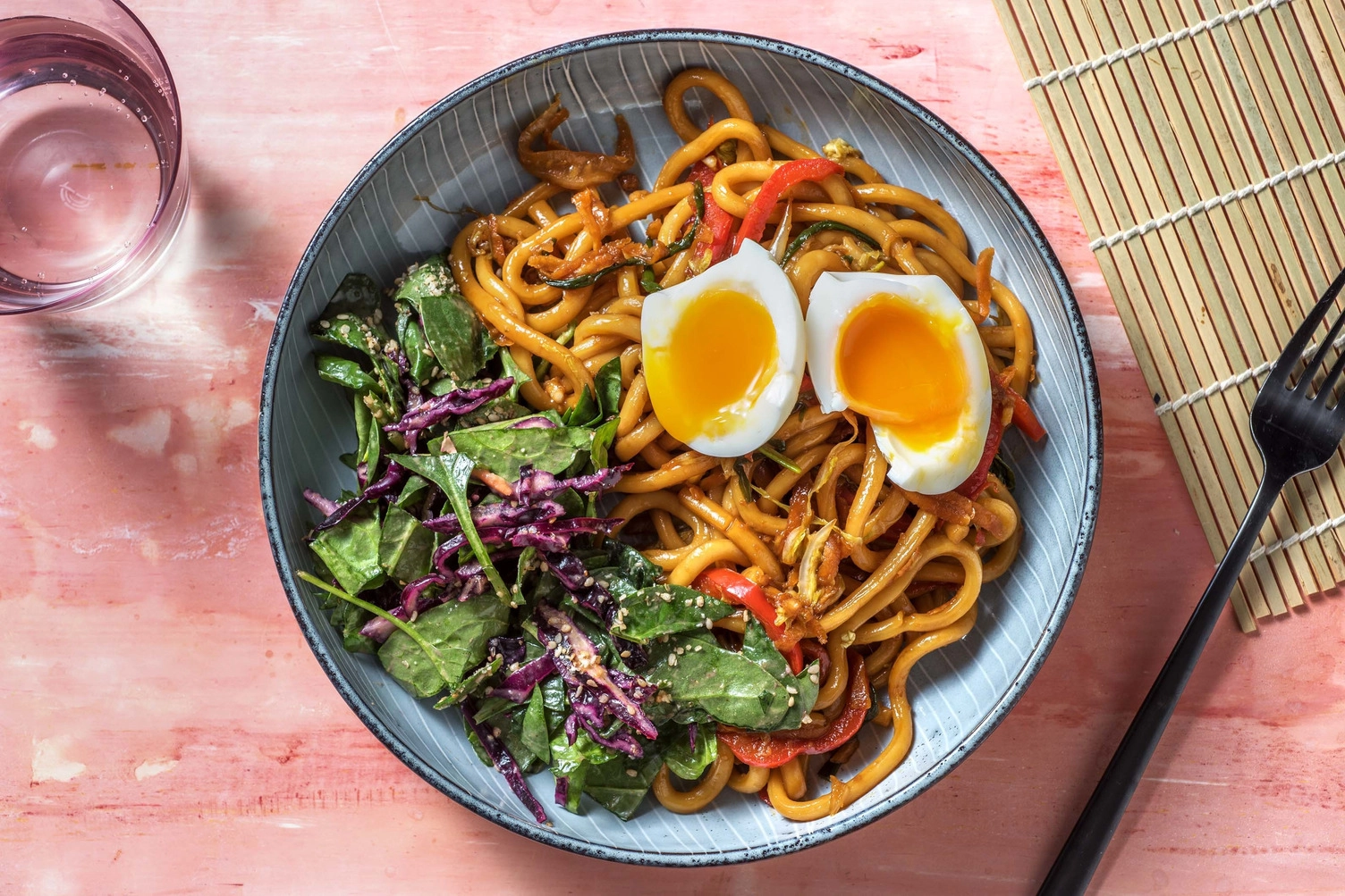 Wok de Nouilles Udon au Gingembre